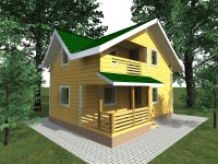 Дом из бруса 6х9 | Строительство домов в Подпорожье